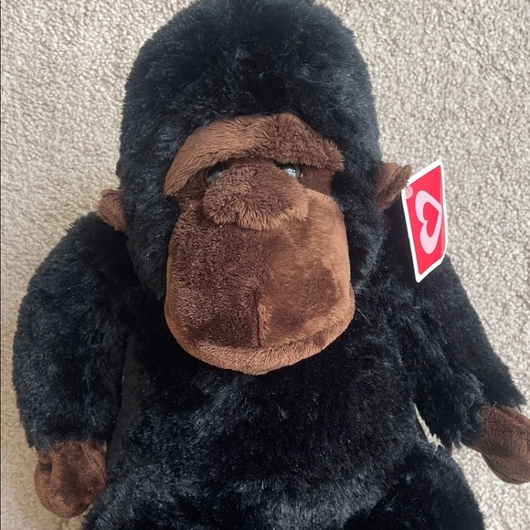 Adorable Black and Brown Gorilla Plush - Picture 2 of 5